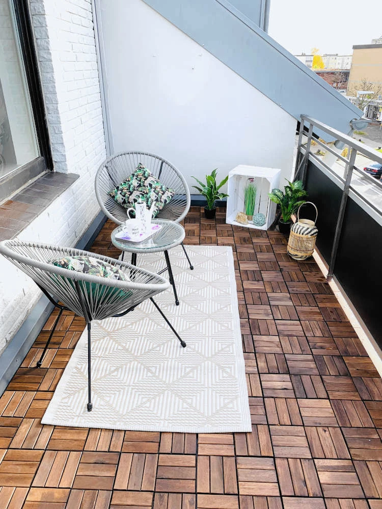 Monteurunterkunft Essen: Balkon